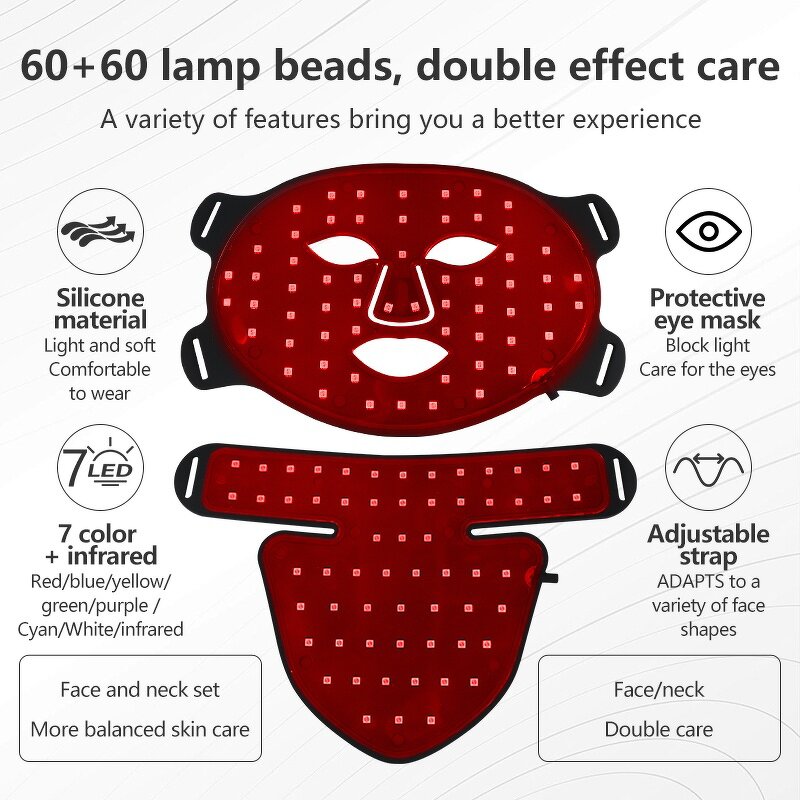 LED Light Therapy Mask Manufacturer - Infrared for Face Acne Treatment Waterproof 3000mAh Battery