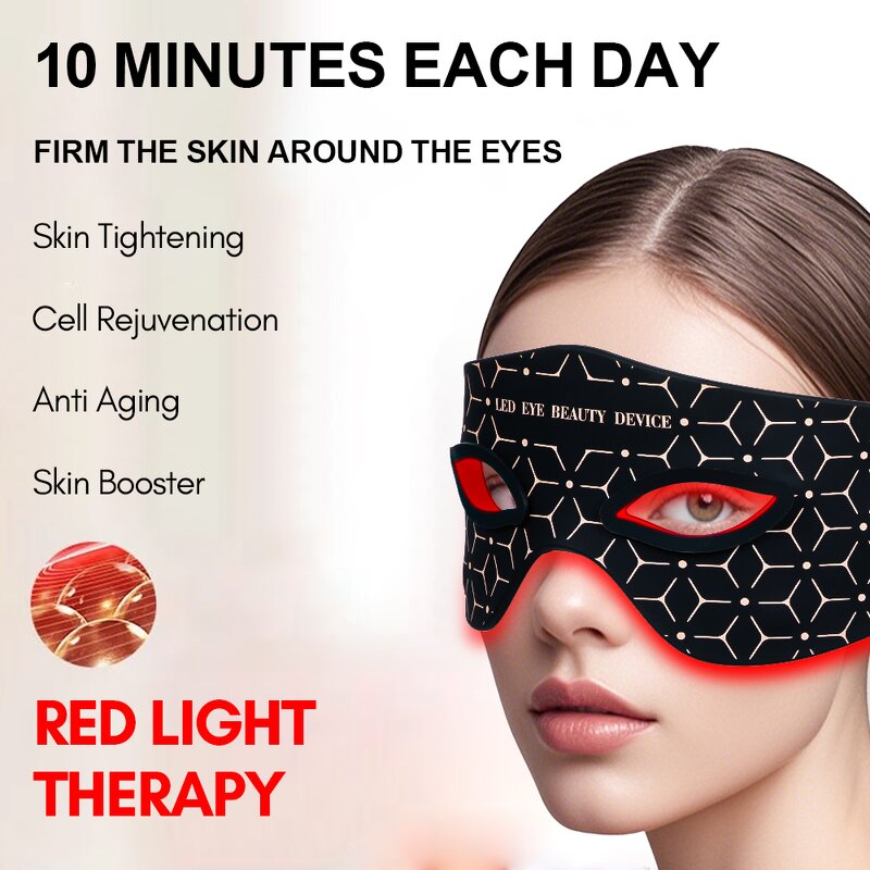 LED Eyes Mask Manufacturer - Silicone Red Light Therapy Under Eye Patch for Eye Massage Therapy Device