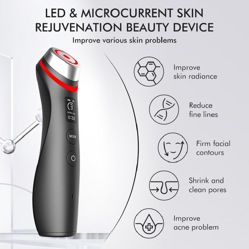 Beauty Instrument Manufacturer - 2025 Gen2 6-in-1 Multifunctional LED Light-Accelerated Skin Therapy Wand for Facial