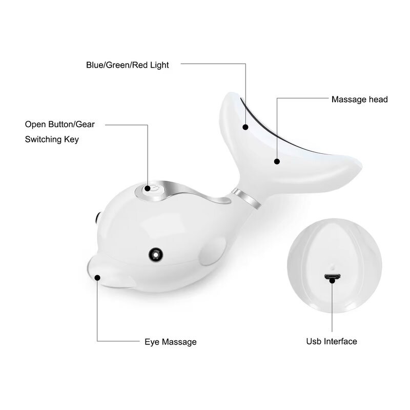 Face Massager Manufacturer - Portable USB Cordless Anti-Wrinkle with LED Light Therapy for Neck Care & Skin Tightening