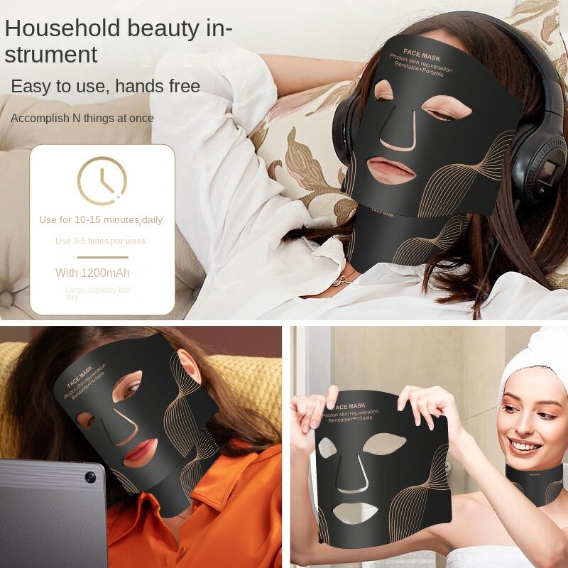 LED Light Therapy Mask Manufacturer - Medical Grade 7-Color 630nm 850nm Silicone with US & ZA Plugs