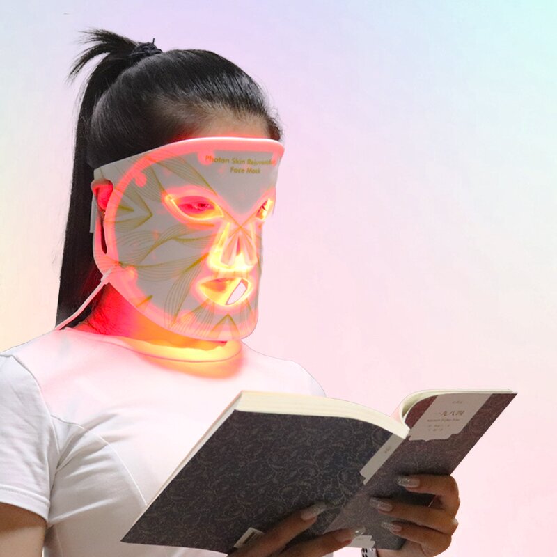 LED Light Therapy Face Mask Factory Direct - Silicone for Acne Treatment & Skin Rejuvenation