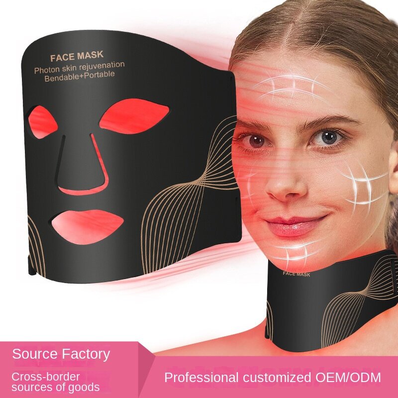 LED Beauty Mask Manufacturer - Cross-border Colorful Photorejuvenator Red Light Therapy for Facial Care