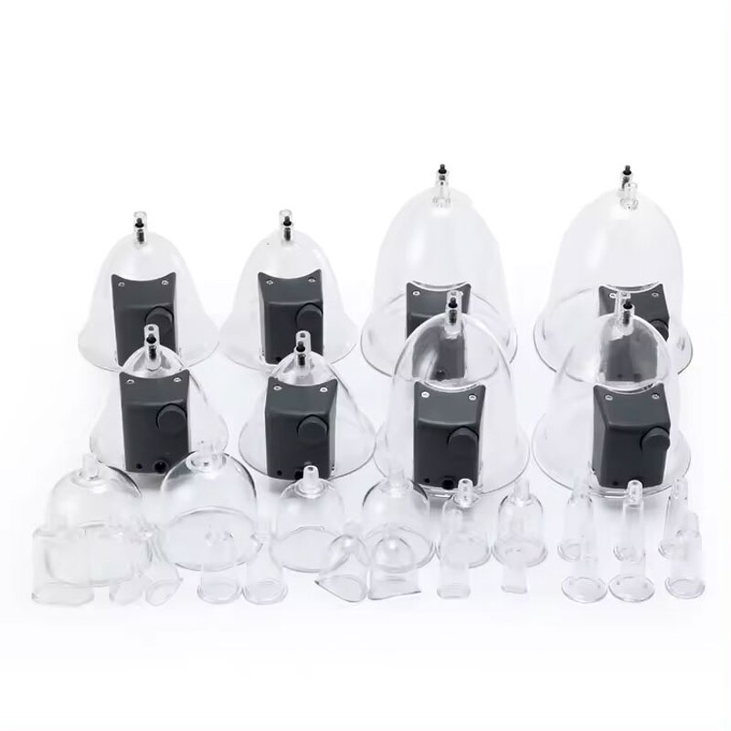 Butt Lifting Machine Manufacturer - Vacuum Cupping Therapy with 29 Cups Breast Massager AC110V/220V