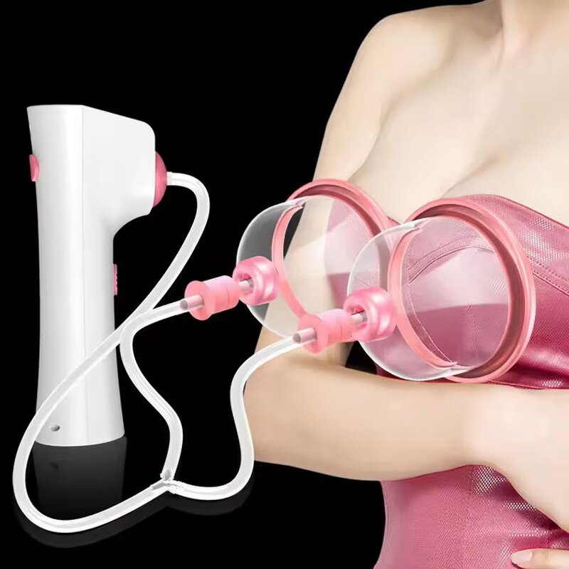 Breast Enlargement Machine Manufacturer - Vacuum Negative Pressure Cupping with 125mm/135mm Cups & 1200mAh Battery Home