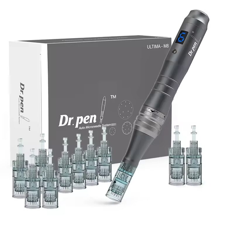 Derma Pen Kit Manufacturer - Original Dr Pen M8 3 Slots Design Rechargeable Microneedling Pen with 16pins Cartridge