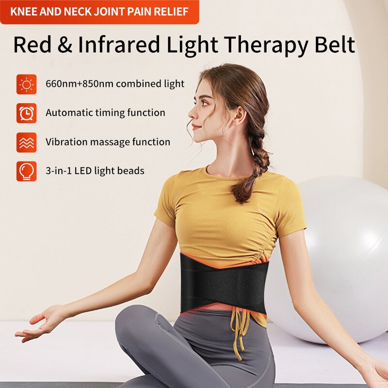 Red Light Therapy Band Manufacturer - Infrared 635nm 860nm Diode for Face Head Feet Pain Relief with US Plug