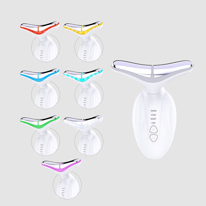 Neck and Face Lifting Massager Manufacturer - Vibration 7-Color LED V-Shape for Skin Tightening & Rejuvenation