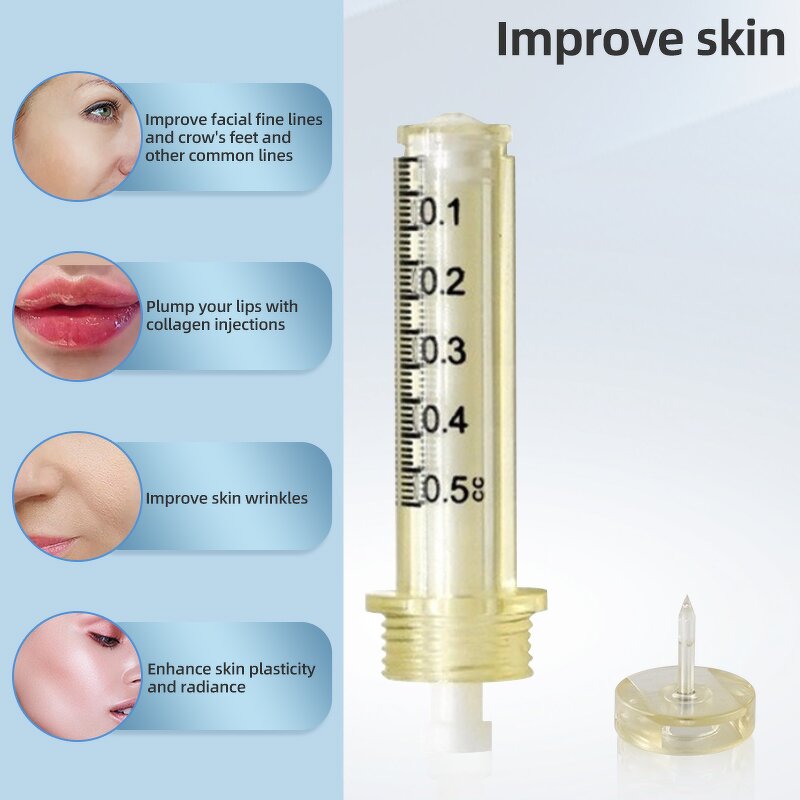 Hyaluronic Acid Pen Manufacturer - No Needle Liquid Inject Portable 0.5ml Ampoule Sterile Disposable for Face Care