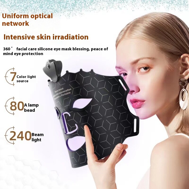 LED Beauty Mask Manufacturer - Red Blue Light Spectrometer Large Row for Skin Rejuvenation JP/AU Plug