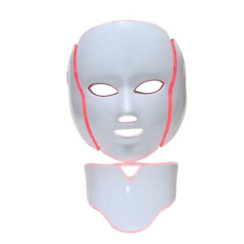 Beauty Tool Manufacturer - Upgraded Home Facial Mask Instrument Red Blue Light Photodynamic Belt Neck Spectrometer Hand-held