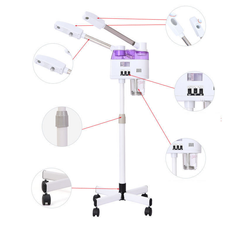 Oxygen Injection Device Manufacturer - Dual Tube Home Care Beauty for Facial Steaming Hot Cold Spray Hydration
