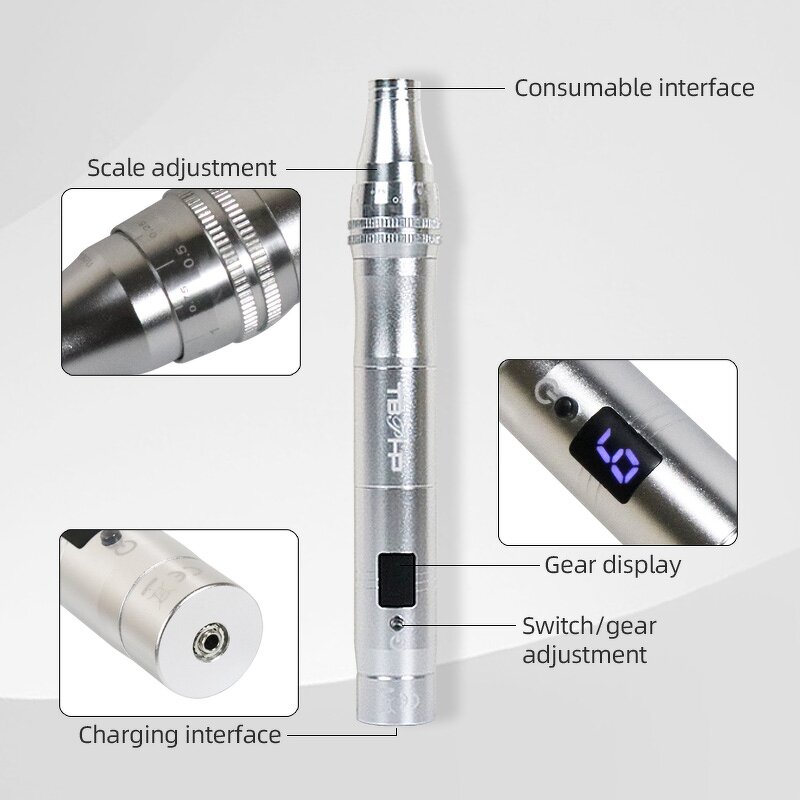 Derma Pen Manufacturer - Painless Electric Microneedles Adjustable Micro Needle for Face Home Use