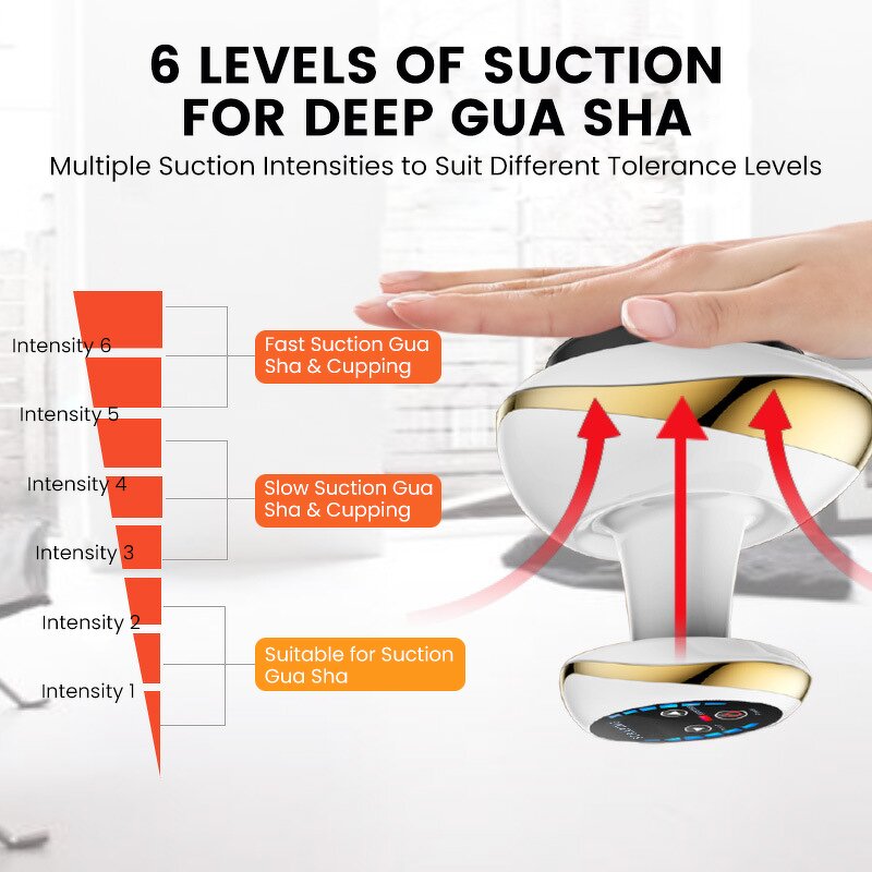 Electric Body Massager Manufacturer - Cupping Massage LCD Guasha Scraping Vacuum Suction Fat Burner