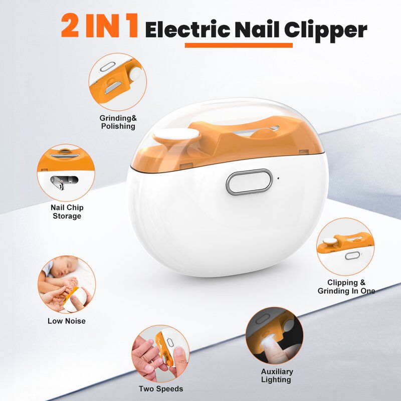 Baby Nail Trimmer Manufacturer - Wholesale Electric Kids Nail Polisher Tool Manicure Set Clipper