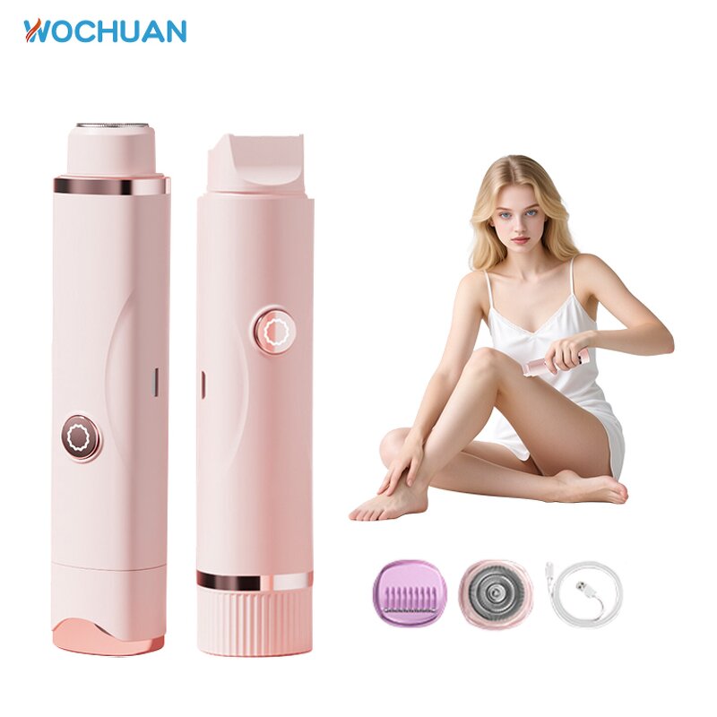 Electric Razor for Women Manufacturer - 2025 Pink Portable Painless Bikini Hair Removal Trimmer
