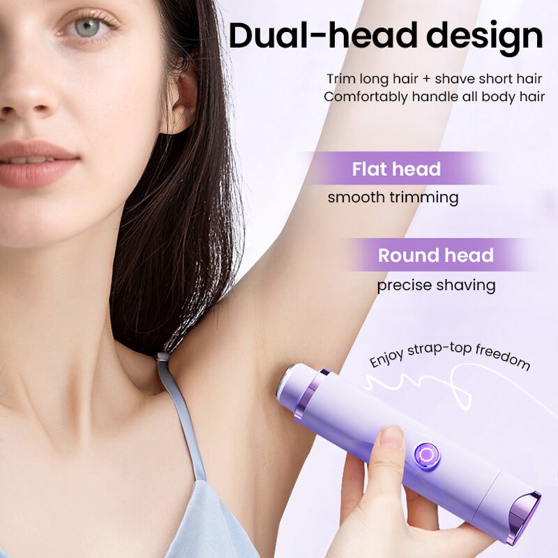 Dual Head Electric Razor Manufacturer - 2025 Hot Selling Beauty Epilator Women Leg Hair Trimmer