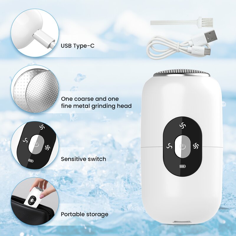 Electric Foot File Manufacturer - 2025 Professional Rechargeable Cordless Feet Callus Remover Machine