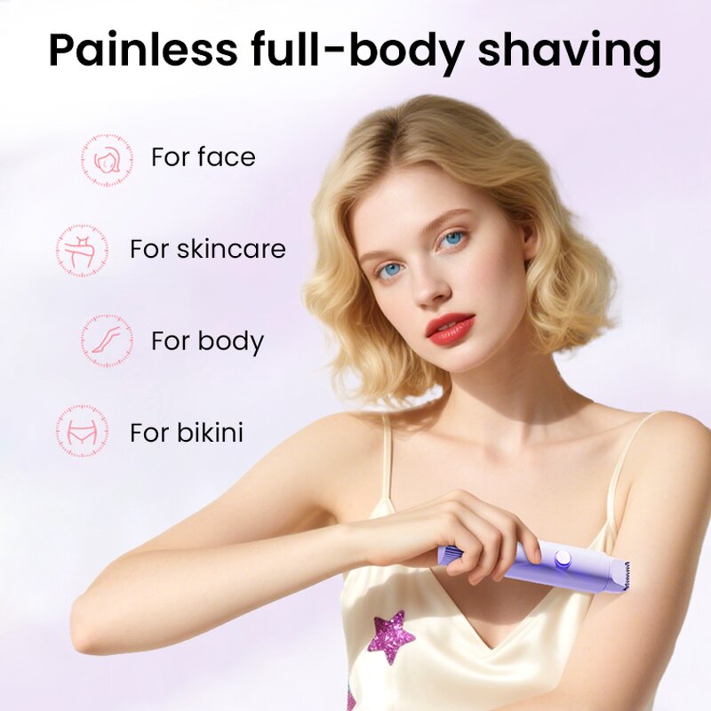 Electric Lady Razor Manufacturer - Painless Mustache Leg Bikini Body Facial Hair Removal Epilator