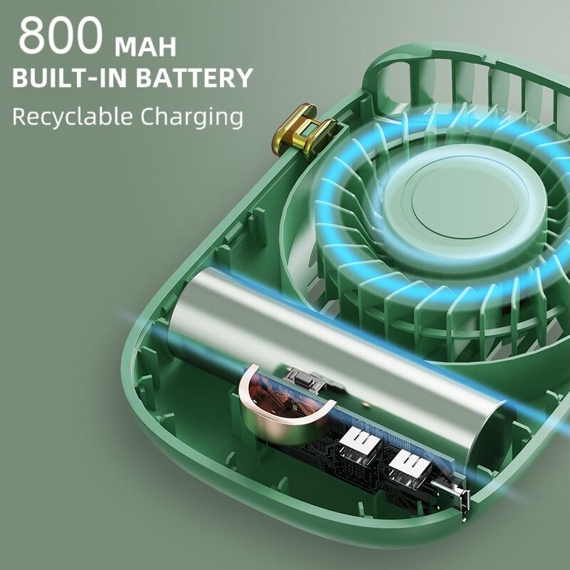 Neck Fan Manufacturer - Wholesale Mini Portable Travel Rechargeable Hanging Table Cooling Fan