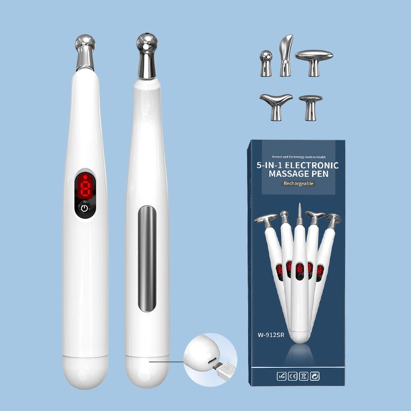 Acupuncture Pen Manufacturer - 2025 Red Light Meridian Energy Electronic Stimulator Massage Pen