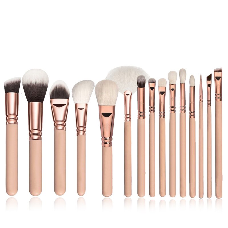 Makeup Brush Set Manufacturer - Professional 15pcs Classic Power Soft Synthetic Hair Private Label