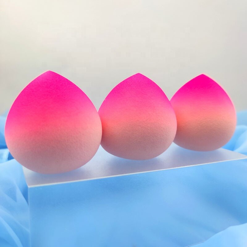 Makeup Sponge Manufacturer - 2023 Free Sample Fart Peach Shape Soft Gradient Color Cosmetic