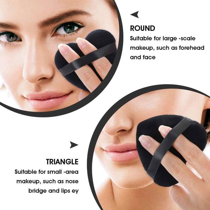 Powder Puff Manufacturer - Private Label Cosmetic Puff Dry Wet Use Heart Shape Unique Small Pink