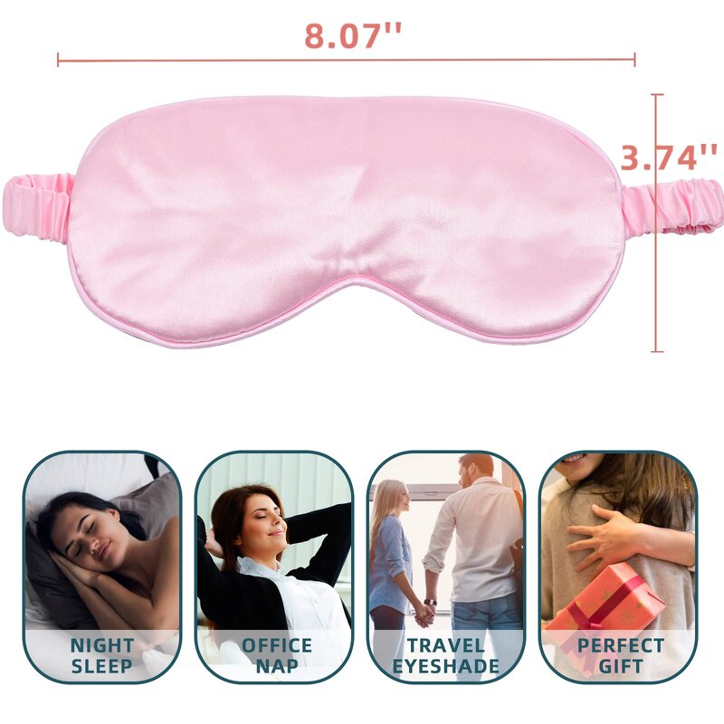 Sleep Eye Mask Manufacturer - Wholesale Customize Logo Private Label Satin Silk Travel Adjustable