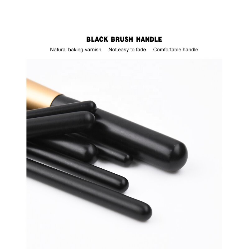 Makeup Brush Set Manufacturer - Wholesale Professional Black Private Label 7pcs Set