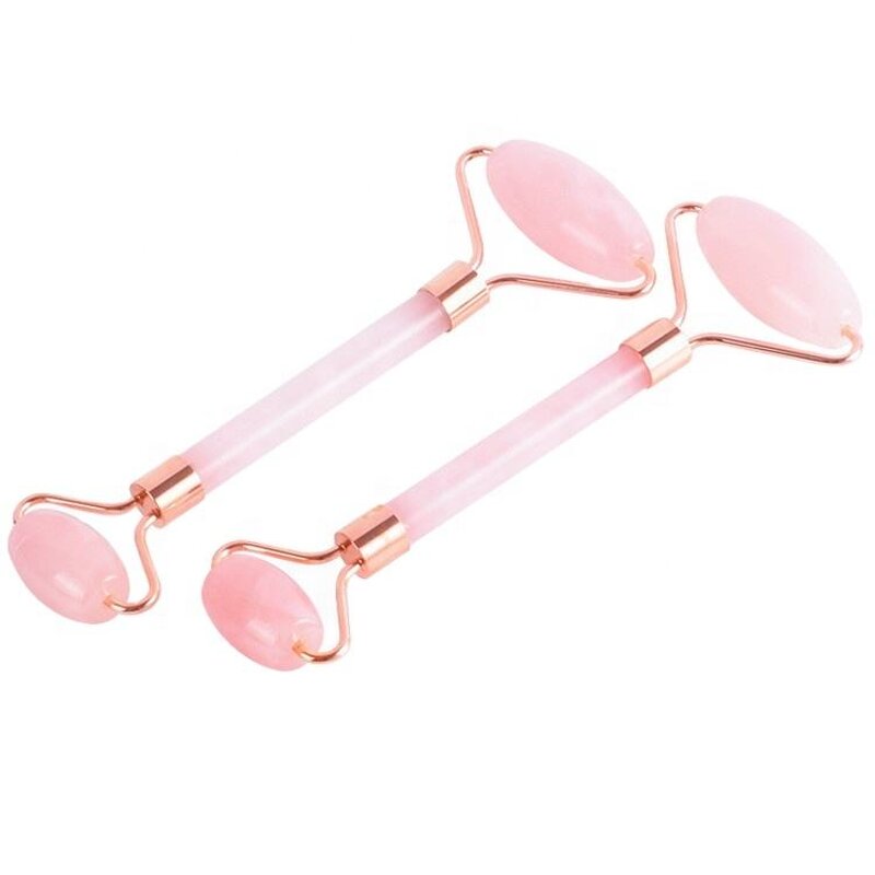 Facial Roller Manufacturer - OEM Hot Sales Skin Care Tools Custom 100% Natural Crystal Rose Quartz Gua Sha Jade