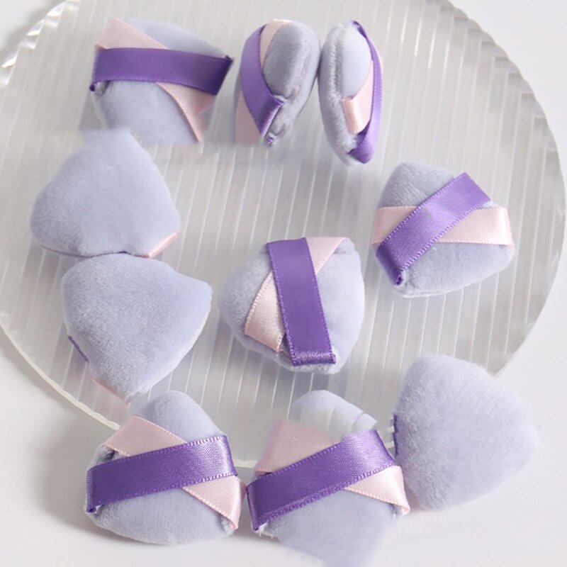 Powder Puff Manufacturer - Private Label Wholesale Customized Pink Velvet Makeup Setting Thick Pocket Finger