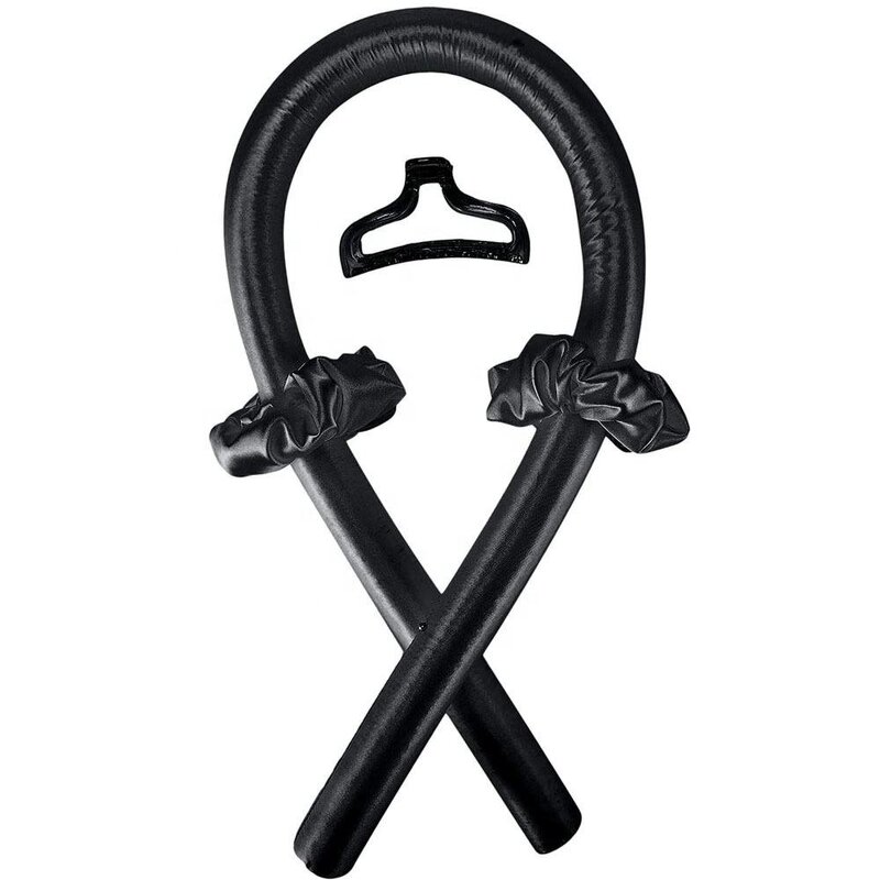 Hair Curler Manufacturer - OEM LOGO Promotional Soft Roller Curling Ribbon Flexible Heatless Sponge Rods Satin Silk