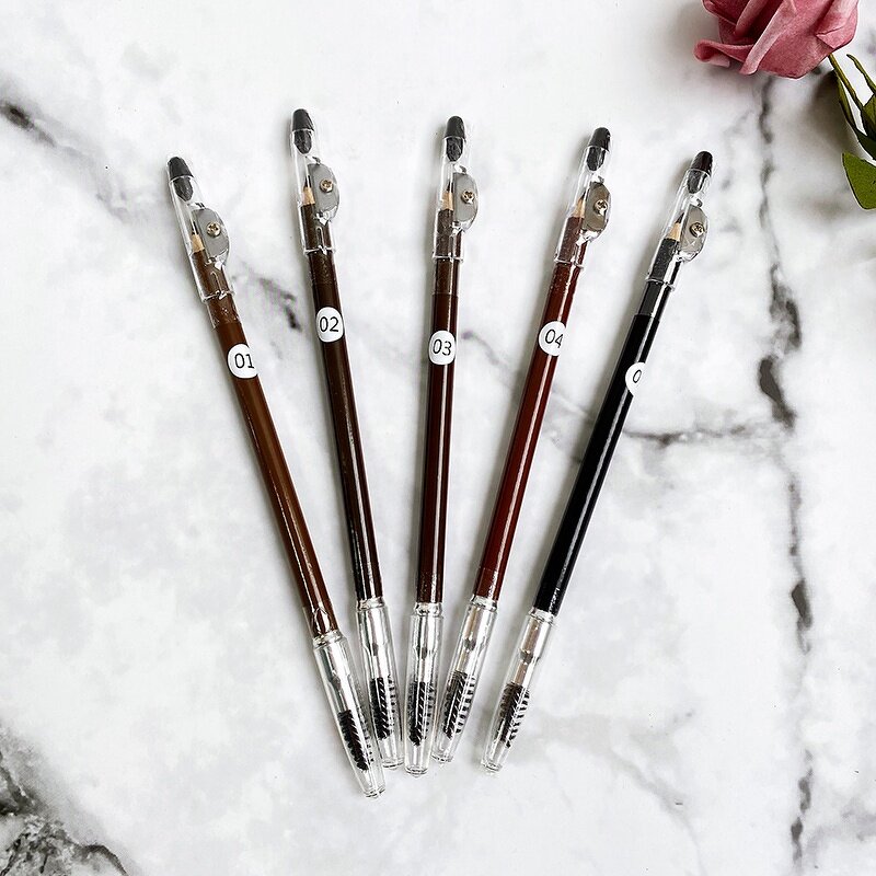 Eyebrow Pencil Manufacturer - Private Label Double Headed Wood Smooth Waterproof Custom Logo