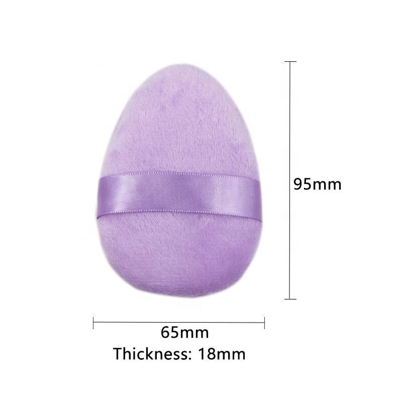 Powder Puff Manufacturer - Non Latex Multiple Color Flocking Powder Cotton Cosmetic Private Label