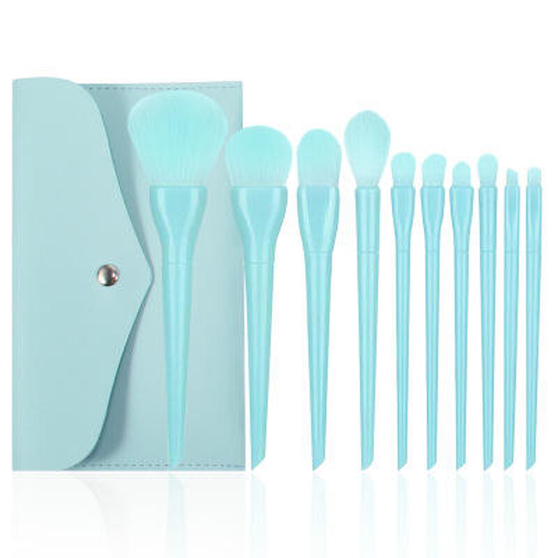 Makeup Brush Set Manufacturer - Fashionable Full Sets with Brush Oval Complete Wooden Candy Fiber Portable