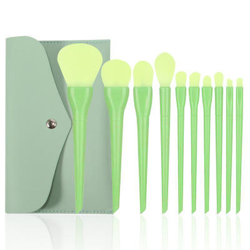 Makeup Brush Set Manufacturer - Fashionable Full Sets with Brush Oval Complete Wooden Candy Fiber Portable