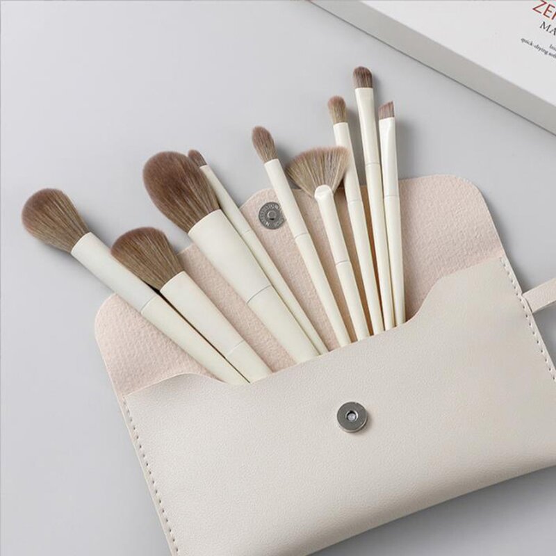 Makeup Brush Set Manufacturer - 10 Pcs High Quality Professional Soft Custom Logo Private Label With Bag Box