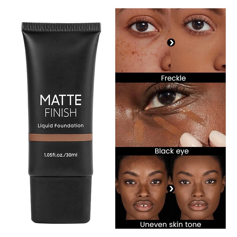 Liquid Foundation Manufacturer - 10 Color Full Cover Waterproof Organic Private Label Custom Logo Vegan Matte