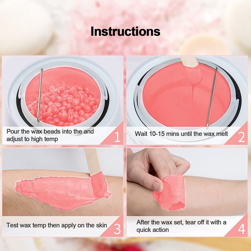 Depilatory Wax Manufacturer - Private Label 100g Hot Film Wax Strip Less Hard Wax Beads for Hair Removal