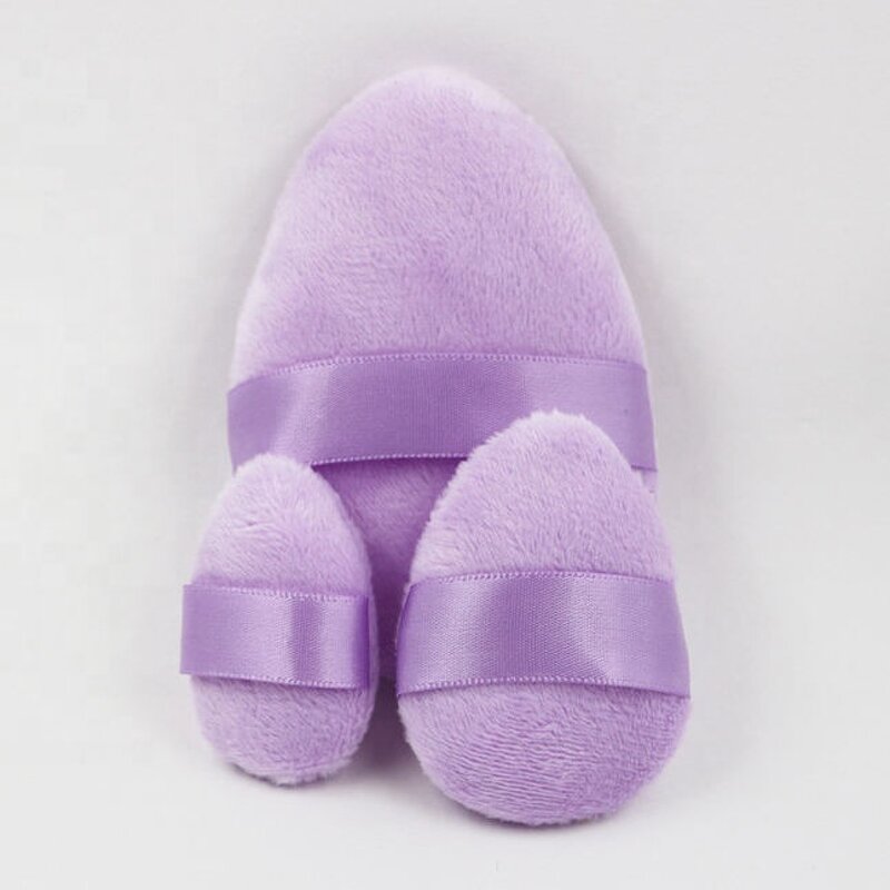 Powder Puff Manufacturer - Non Latex Multiple Color Flocking Powder Cotton Cosmetic Private Label