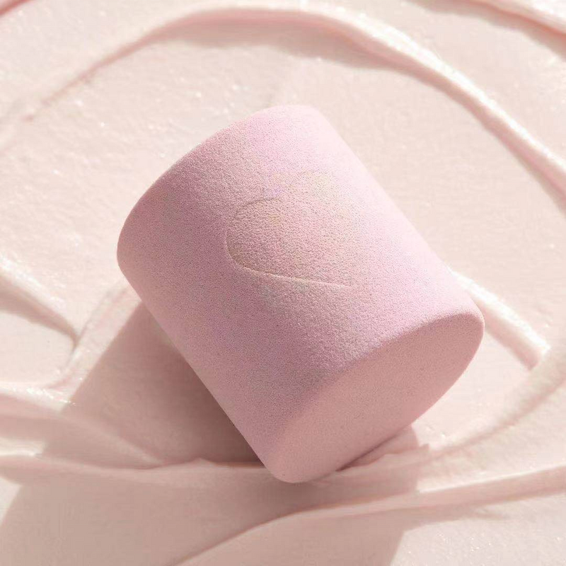 Makeup Sponge Manufacturer - Custom LOGO Private Label Cylindrical Shape Non Laxte Free Super Soft SiliCone