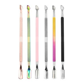 Callus Remover Manufacturer - Cross-border Source 9-Inch Double-Headed Stainless Steel Push Tool for Nail Art