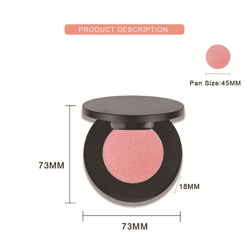 Blush Compact Manufacturer - Custom Logo Private Label Cheek Single Vegan Long Lasting High Pigment Pressed Powder