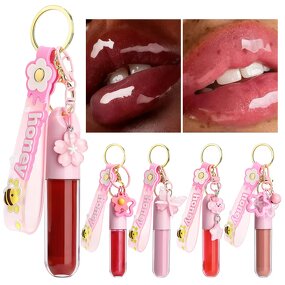Lip Gloss Keychain Manufacturer - Vegan Long Lasting Shimmer Glitter High Pigment