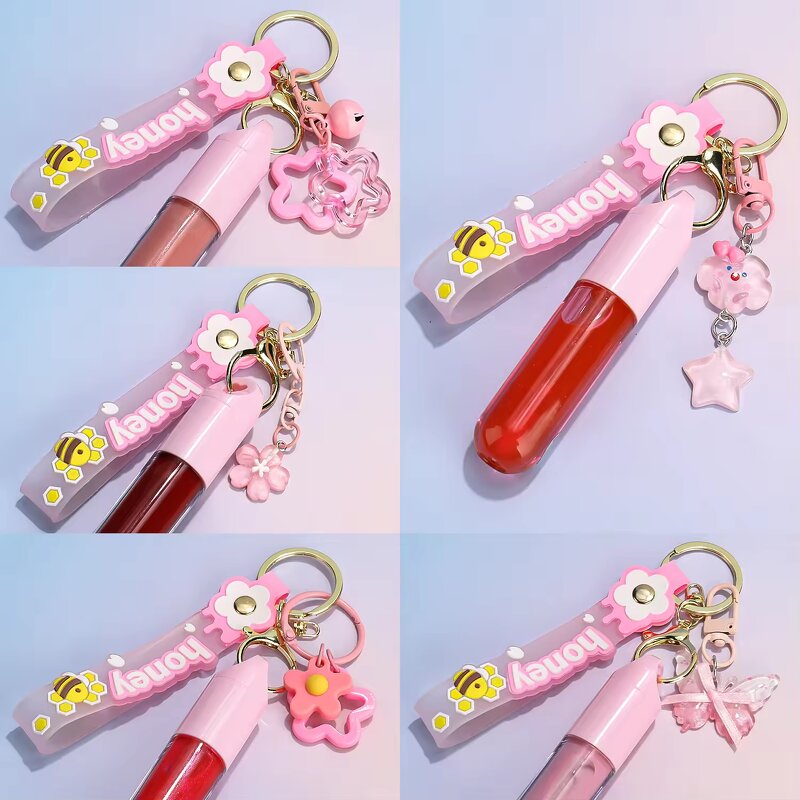 Lip Gloss Keychain Manufacturer - Vegan Long Lasting Shimmer Glitter High Pigment