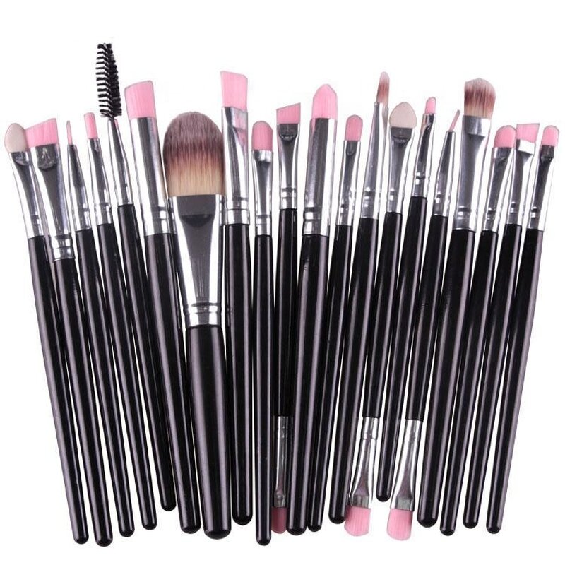 Makeup Brush Set Manufacturer - 20pcs Private Label Pincel De Maquiagem White/Rose Gold Professional Women Kit