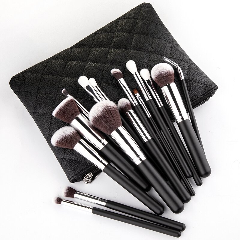Makeup Brush Set Manufacturer - Professional 15pcs Classic Power Soft Synthetic Hair Private Label