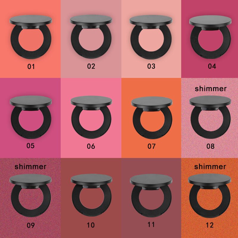 Blush Compact Manufacturer - Custom Logo Private Label Cheek Single Vegan Long Lasting High Pigment Pressed Powder