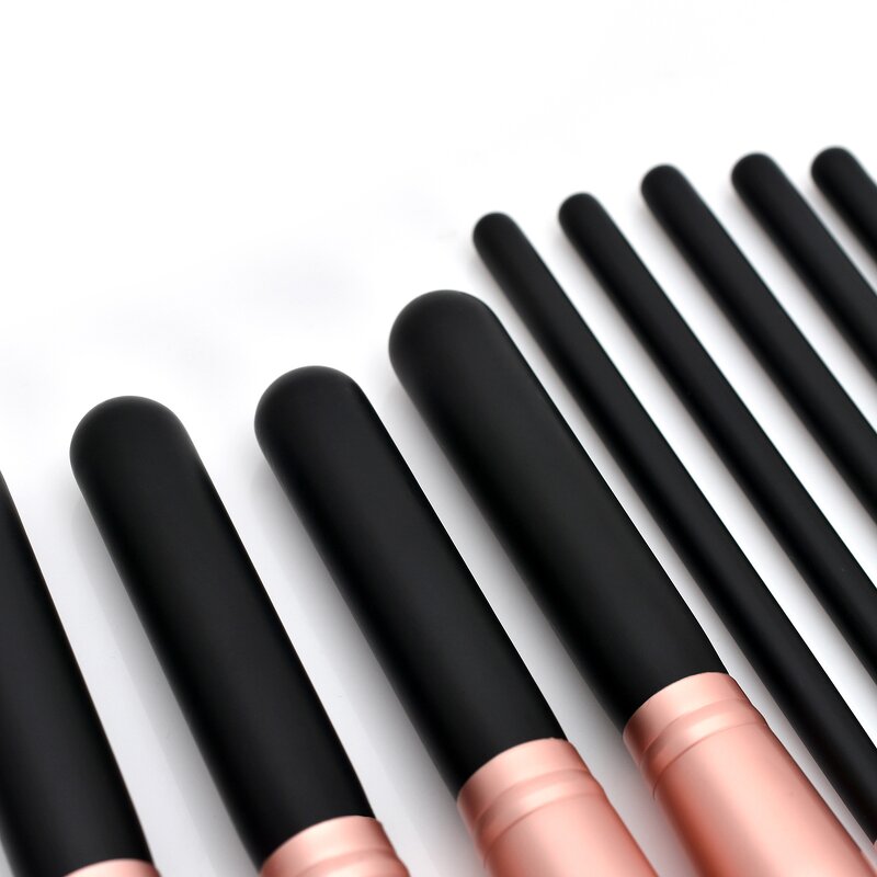 Makeup Brush Manufacturer - Private Label 16 Black Cross-Border Foundation Brush with Logo for Loose Powder Eye Set